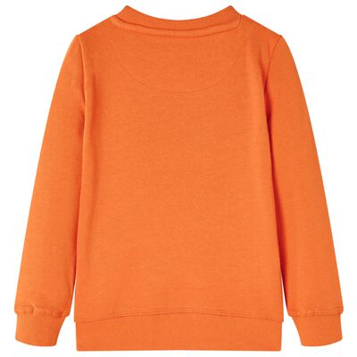 Sweatshirt pour enfants orange foncé 92