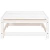 vidaXL Repose-pied de jardin 70x70x30 cm blanc bois de pin solide