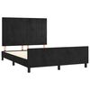 vidaXL Cadre de lit sans matelas noir 140x200 cm velours