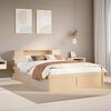 vidaXL Cadre de lit sans matelas 135x190 cm bois de pin massif