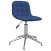 vidaXL Chaise pivotante de bureau Bleu Tissu