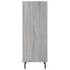 vidaXL Buffet sonoma gris 34,5x32,5x90 cm bois d'ing&eacute;nierie