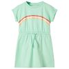 Robe pour enfants avec cordon de serrage vert vif 116