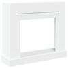 VidaXL Cadre de chemin&eacute;e blanc 100x30x87,5 cm bois d'ing&eacute;nierie