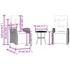 vidaXL Ensemble de bistro 3 pcs avec coussins marron r&eacute;sine tress&eacute;e
