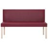 vidaXL Banc 139,5 cm Rouge bordeaux Similicuir