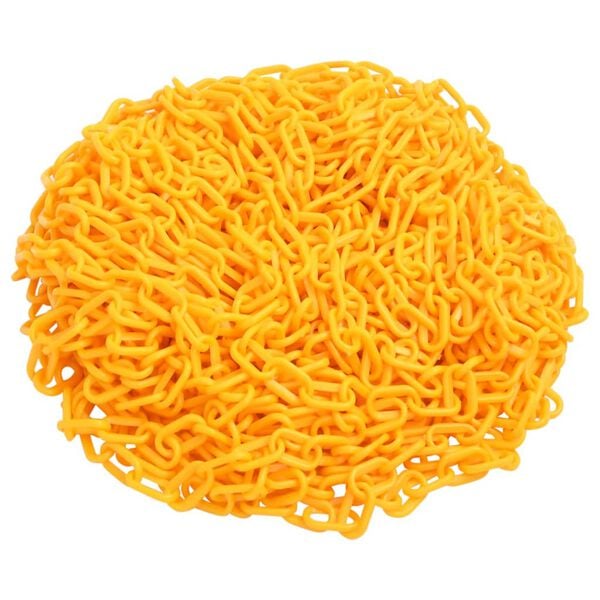 vidaXL Chaîne d'avertissement Jaune 100 m Ø6 mm Plastique