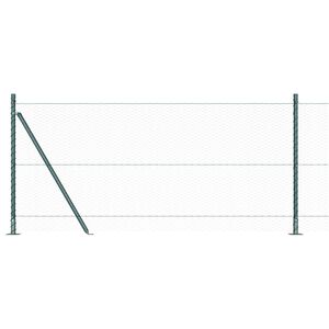 vidaXL Cl&ocirc;ture en fil soud&eacute; avec base en b&eacute;ton 100 x 1 m (L x H)