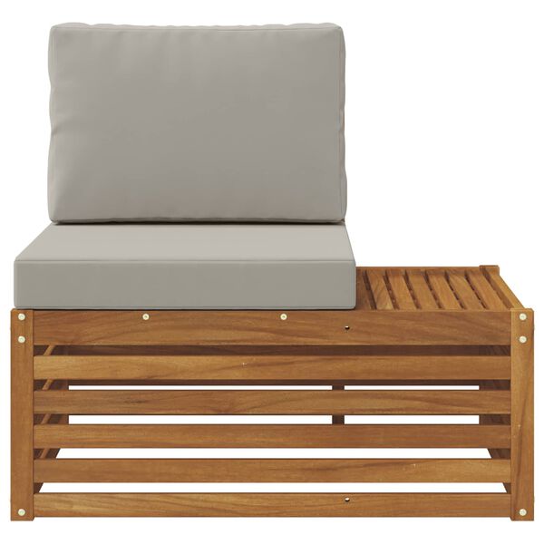 vidaXL Canap&eacute; d'ext&eacute;rieur extr&eacute;mit&eacute; Naturel 91 x 63 x 73 cm