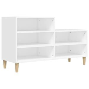 vidaXL Armoire &agrave; chaussures Blanc 102x36x60 cm Bois d'ing&eacute;nierie