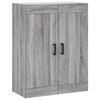 vidaXL Buffet haut Sonoma gris 69,5x34x180 cm Bois d'ing&eacute;nierie