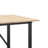 vidaXL Table &agrave; manger cadre en O 180x90x75 cm bois de pin massif acier