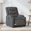 vidaXL Fauteuil inclinable &eacute;lectrique Gris fonc&eacute; Tissu