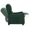 vidaXL Fauteuil Vert fonc&eacute; Tissu