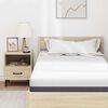vidaXL Matelas Blanc et Gris 90 x 190 cm Mousse à Mémoire