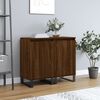 vidaXL Buffets 2 pcs ch&ecirc;ne marron 40x35x70 cm bois d'ing&eacute;nierie