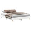 vidaXL Cadre de lit sans matelas blanc 150x200 cm bois d'ing&eacute;nierie