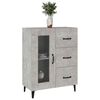 vidaXL Buffet gris béton 69,5x34x90 cm bois d'ingénierie