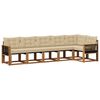 vidaXL Ensemble de canap&eacute;s d'ext&eacute;rieur 6 pcs Naturel et Beige
