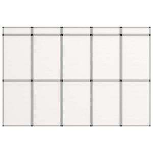 vidaXL Mur d'affichage exposition pliable 15 panneaux 302x200 cm Blanc
