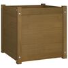 vidaXL Jardini&egrave;re d'ext&eacute;rieur Marron miel 50x50x50 cm Pin massif