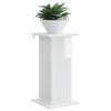 vidaXL Support de Plante Blanc Brillant 30,5 x 30 x 60,5 cm