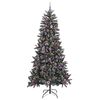 vidaXL Sapin de No&euml;l artificiel Vert 240 cm PVC, plastique et acier