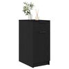 vidaXL Cabinet de Bureau Ch&ecirc;ne noir 33 x 50 x 75 cm Bois d'ing&eacute;nierie