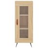 vidaXL Buffet haut Ch&ecirc;ne sonoma 34,5x34x180 cm Bois d'ing&eacute;nierie