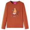 T-shirt enfants &agrave; manches longues cognac 116