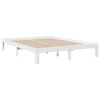 vidaXL Lit biblioth&egrave;que sans matelas blanc 160x200 cm bois pin massif