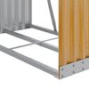 vidaXL Porte-b&ucirc;ches aspect bois 80x45x190 cm acier galvanis&eacute;