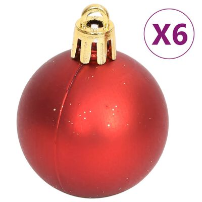 vidaXL Ensemble de boules de Noël 108 pcs Doré et rouge