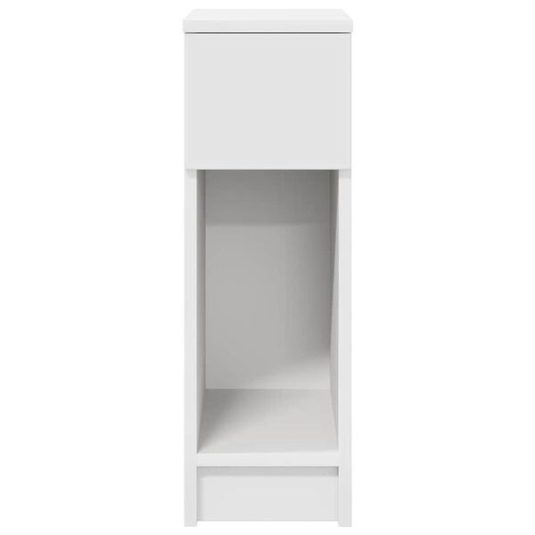 vidaXL Table de chevet avec tiroir blanc 20x36x60 cm