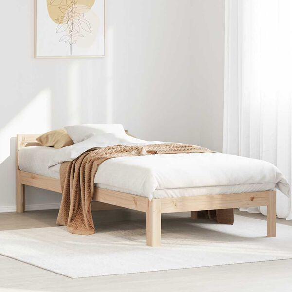 vidaXL Cadre de lit sans matelas 80x200 cm bois massif de pin