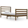 vidaXL Cadre de lit sans matelas marron miel pin massif 100x200 cm