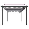 vidaXL Tonnelle de jardin avec toit rétractable 4x3 m Anthracite