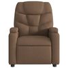 vidaXL Fauteuil de massage inclinable Marron Tissu