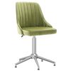 vidaXL Chaises pivotantes &agrave; manger lot de 2 vert clair velours