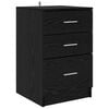 vidaXL Cabinet de chevet Ch&ecirc;ne noir 40 x 40 x 63 cm Bois d'ing&eacute;nierie