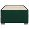 vidaXL Cadre de lit sans matelas vert fonc&eacute; 100x200 cm velours