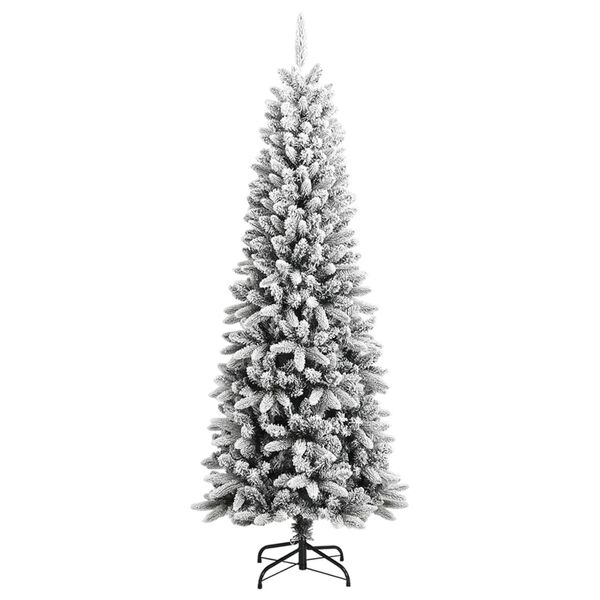 vidaXL Sapin de No&euml;l artificiel avec neige floqu&eacute;e 240 cm PVC et PE