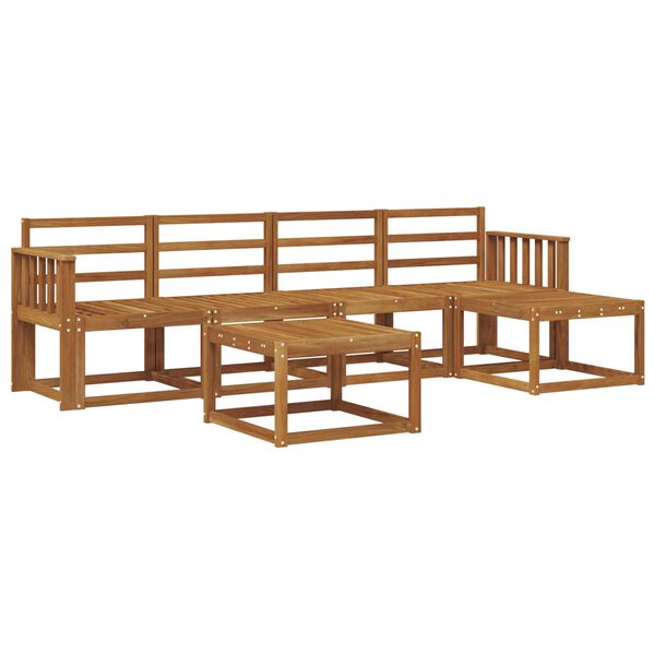 vidaXL Ensemble de canap&eacute;s d'ext&eacute;rieur 6 pcs Naturel