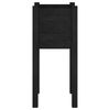 vidaXL Jardinières d'extérieur 2 pcs Noir 31x31x70 cm Bois de pin