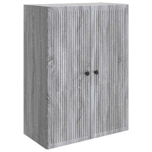 vidaXL Armoire Murale Sonoma gris 66 x 34,5 x 90 cm Bois d'ing&eacute;nierie