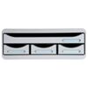 Exacompta Set de tiroirs de bureau Toolbox 4 tiroirs Gris clair