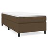 vidaXL Sommier &agrave; lattes de lit avec matelas Marron fonc&eacute; 90x200 cm