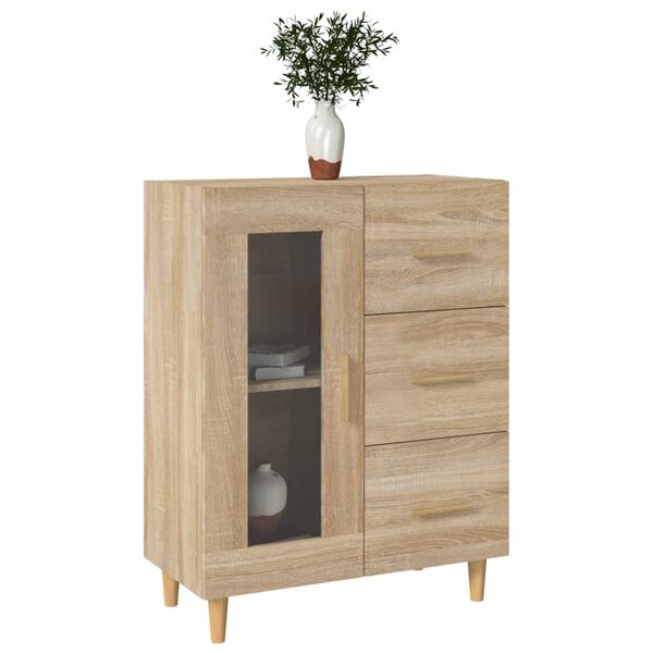 vidaXL Buffet chêne sonoma 69,5x34x90 cm bois d'ingénierie