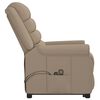 vidaXL Fauteuil de massage Cappuccino Similicuir