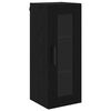 vidaXL Haut Armoire Ch&ecirc;ne noir 34,5 x 34 x 180 cm Bois d'ing&eacute;nierie